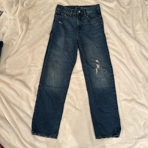 Teen Gap distressed denim - wide leg jeans